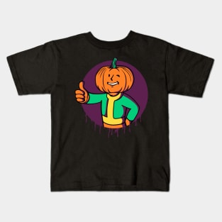 Pumpkin Head // Halloween Gaming Mashup Kids T-Shirt